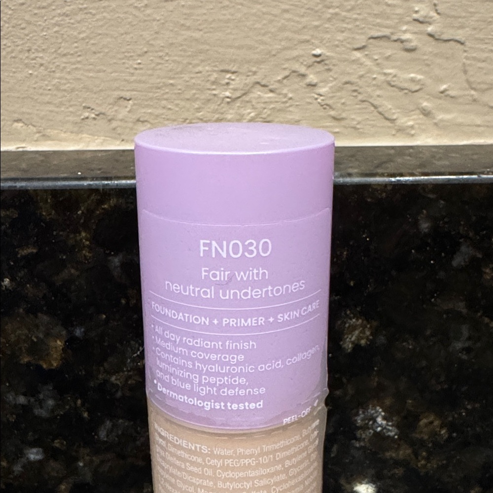 FN030 JOAH Crystal Glow Peptide-Infused Foundation - Fair Neutral - Picture 6 of 6